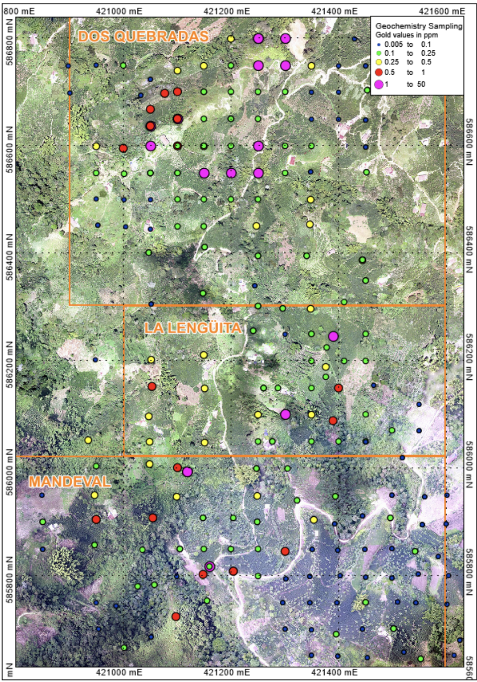 Geochemical Sampling Location Map